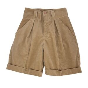 vintage Jordache corduroy shorts pleated 80s English Countryside